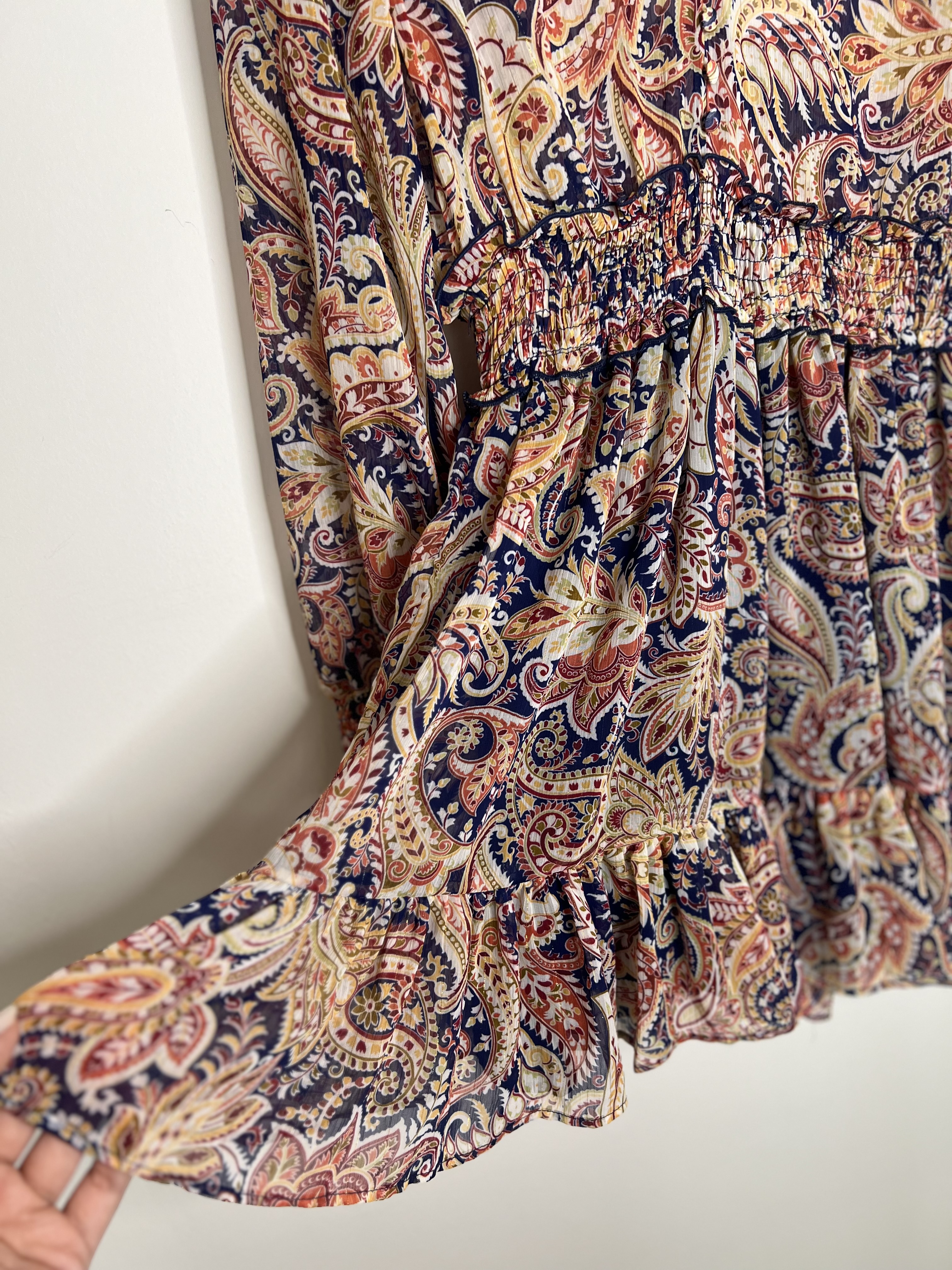 پیراهن مهمانی کوتاه حریر طرحدار زارا Zara کد D538-1
